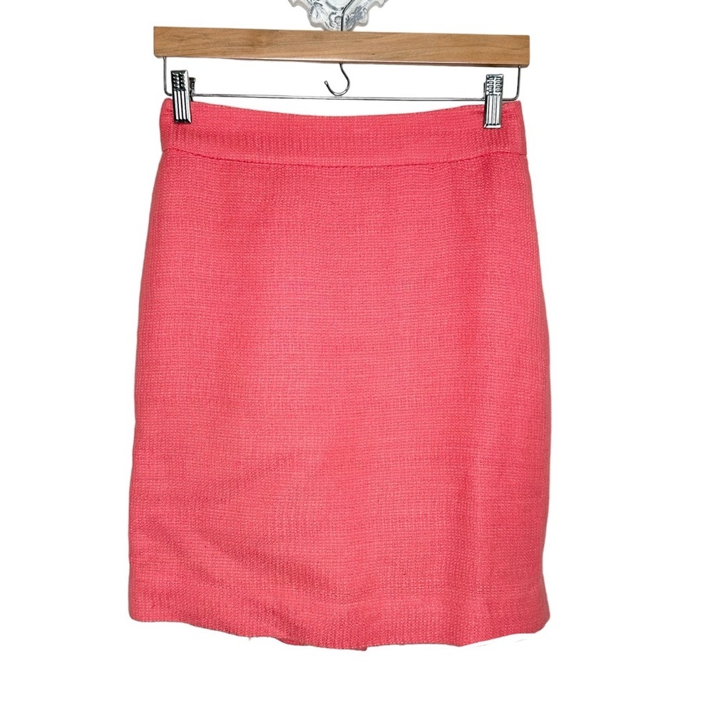 J Crew coral mini skirt